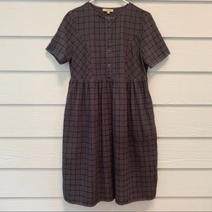 🌈 3/12 Vintage Polagram Gray Checkered Dress